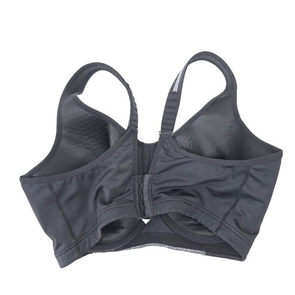Cacique LIVI Active High-Impact Molded Underwired Sports Bra Black Gray - Picture 4 of 10